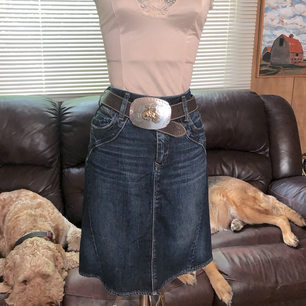 Silver Jeans Skirt